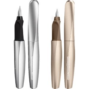 Pelikan - Bút mực Twist Bronze_Silver ngòi M 0.7 mm