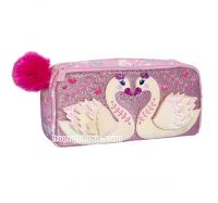 Pencil case Smiggle - Cherry Two Pocket Pink