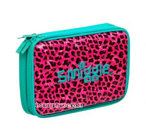 Pencil case Smiggle Double - Pizazz Pink