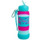 Silicone Roll Bottle - Says Pink
