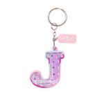 Keyring Smiggle - Sparkle Sand Letter J